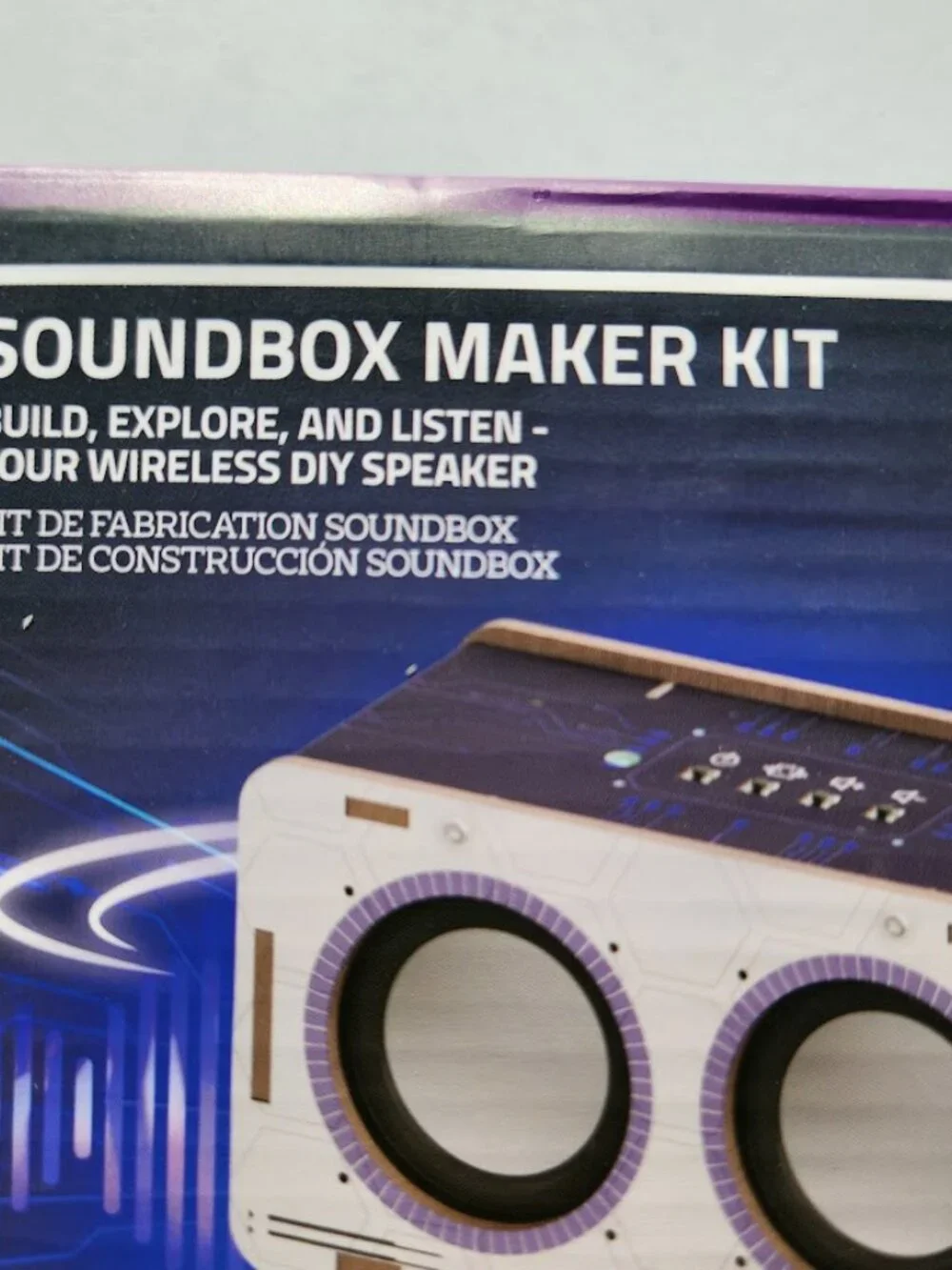 NEW Science STEM Toy DIY Bluetooth Speaker Kit Robot Electronic Set Wooden Puzzl
